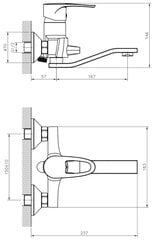 Miksera krāns DECOROOM DR70044 cena un informācija | Jaucējkrāni | 220.lv