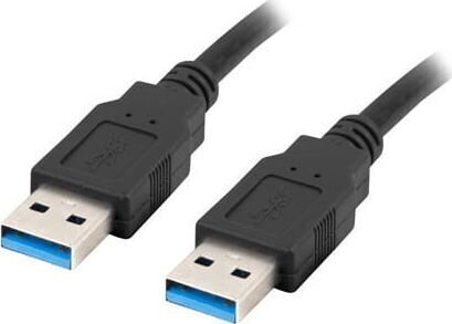 Lanberg CA-USBA-30CU-0018-BK USB-A, 1.8 m cena un informācija | Savienotājkabeļi | 220.lv