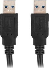 Кабель Lanberg CA-USBA-30CU-0018-BK USB-A, 1.8 м цена и информация | Кабели для телефонов | 220.lv