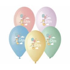 Гелиевые шары премиум-классадля для 1-го дня рождения Happy Birthday «Лиса», 13 дюймов, 5 шт. цена и информация | Шарики | 220.lv