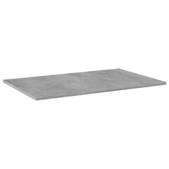 vidaXL plauktu dēļi, 4 gab., betonpelēki, 80x50x1,5 cm, skaidu plāksne цена и информация | Полки | 220.lv