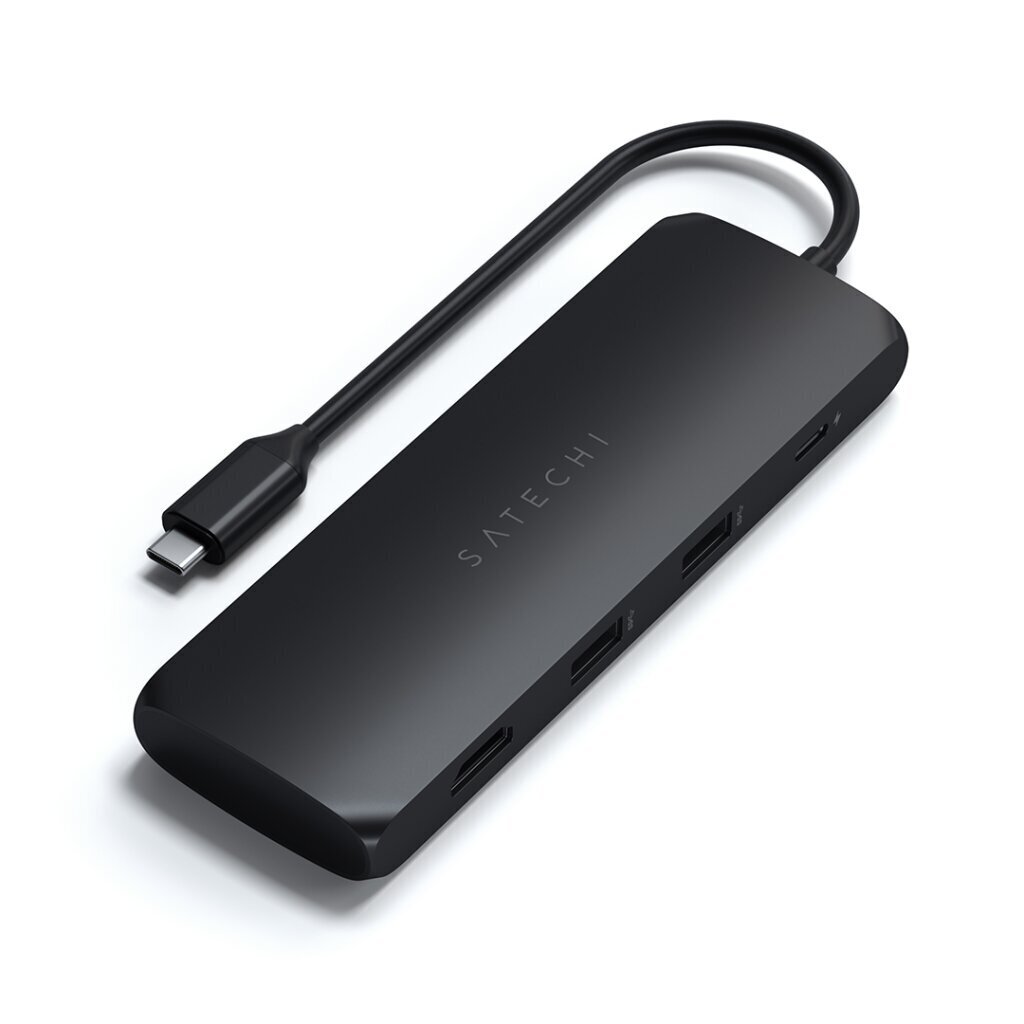 Satechi USB-C HYBRID w. ar SSD atmiņas dziņas nodalījumu, melns цена и информация | Adapteri un USB centrmezgli | 220.lv