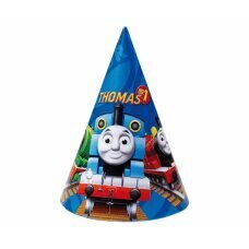 6 шляп с конусом для вечеринок Thomas &amp;amp; Friends Высота бумаги 15,2 см цена и информация | Праздничные декорации | 220.lv