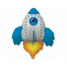 Воздушный шар фольгированный 24 &amp;quot;FX - Rocket (синий) цена и информация | Шарики | 220.lv