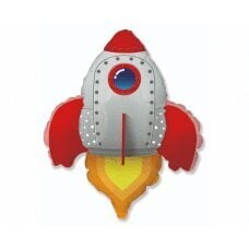 Воздушный шар фольгированный 24 &amp;quot;FX - Rocket (красный) цена и информация | Шарики | 220.lv