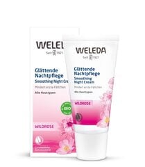 Ночной крем Weleda Wild Rose Smoothing, 30 мл цена и информация | Кремы для лица | 220.lv