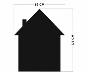 Sienas uzlīme plāksne mājas formā cena un informācija | Dekoratīvās uzlīmes | 220.lv