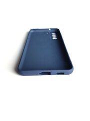 Матовый силиконовый чехол Hallo Back Case 1 мм для Samsung Galaxy S21 FE, синий цена и информация | Чехлы для телефонов | 220.lv