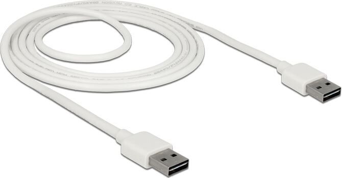 USB 2.0 Kabelis DELOCK 85194 (2 m) Balts cena un informācija | Savienotājkabeļi | 220.lv