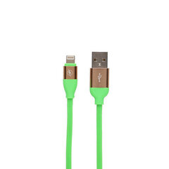 USB uz Lightning Kabelis Contact 2A 1,5 m: Krāsa - Zaļš cena un informācija | Savienotājkabeļi | 220.lv