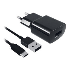 Зарядное для розетки + Кабель-USB C Contact 2A цена и информация | Зарядные устройства для телефонов | 220.lv