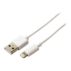 USB uz Lightning Kabelis Contact (1 m) Balts cena un informācija | Lādētāji un adapteri | 220.lv