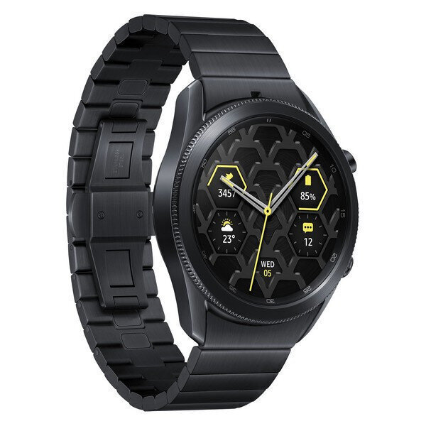 Samsung Galaxy Watch3 Titanium SM-R840 Mystic Black cena un informācija | Viedpulksteņi (smartwatch) | 220.lv