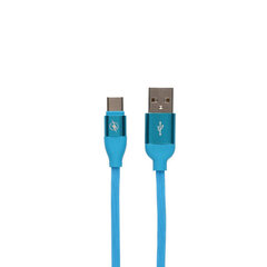 USB A uz USB C Kabelis Contact 2A 1,5 m: Krāsa - Zils cena un informācija | Savienotājkabeļi | 220.lv