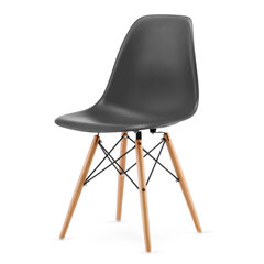 Комплект из четырех стульев для столовой - серый цена и информация | Стулья для кухни и столовой | 220.lv