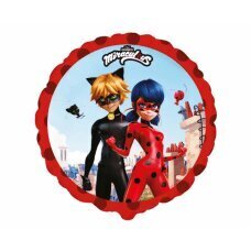 Воздушный шар фольгированный 18 &amp;quot;FX Miraculous Street (RND), в упаковке цена и информация | Шарики | 220.lv