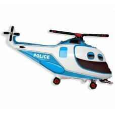 Воздушный шар из фольги 24 &amp;quot;FX Police Helicopter, в упаковке. цена и информация | Шары | 220.lv