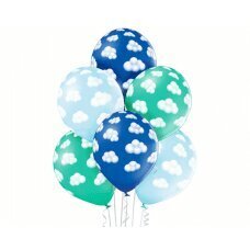 Воздушные шары D11 Пушистые облака Boy 1 C5S, 6 шт. цена и информация | Шарики | 220.lv