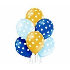 Воздушные шары D11 Polka Dots Boy 1C5S, 6 шт. цена и информация | Шарики | 220.lv