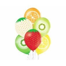 D11 baloni Fruits 1C5S, 6 gab. cena un informācija | Baloni | 220.lv