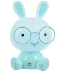 Galda lampa LED Bunny, zila, 23cm цена и информация | Детские светильники | 220.lv