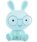 Galda lampa LED Bunny, zila, 23cm cena un informācija | Lampas bērnu istabai | 220.lv