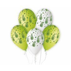Premium Helium baloni Avocado, 13 collas / 5 gab. cena un informācija | Baloni | 220.lv