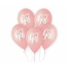 Premium Helium baloni It's a Girl, 13 collas / 5 gab. cena un informācija | Baloni | 220.lv