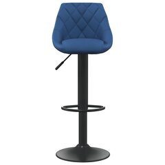 Барные стулья, 2шт., цвет синий, бархат цена и информация | Стулья для кухни и столовой | 220.lv