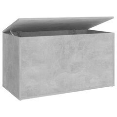 vidaXL uzglabāšanas lāde, betona pelēka, 84x42x46 cm, skaidu plāksne cena un informācija | Veļas grozi un mantu uzglabāšanas kastes | 220.lv