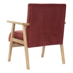 Krēsls DKD Home Decor, 61x63x77 cm, sarkans cena un informācija | Atpūtas krēsli | 220.lv
