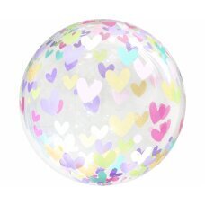 Kristāla balons, sirdis, 18 collas cena un informācija | Baloni | 220.lv