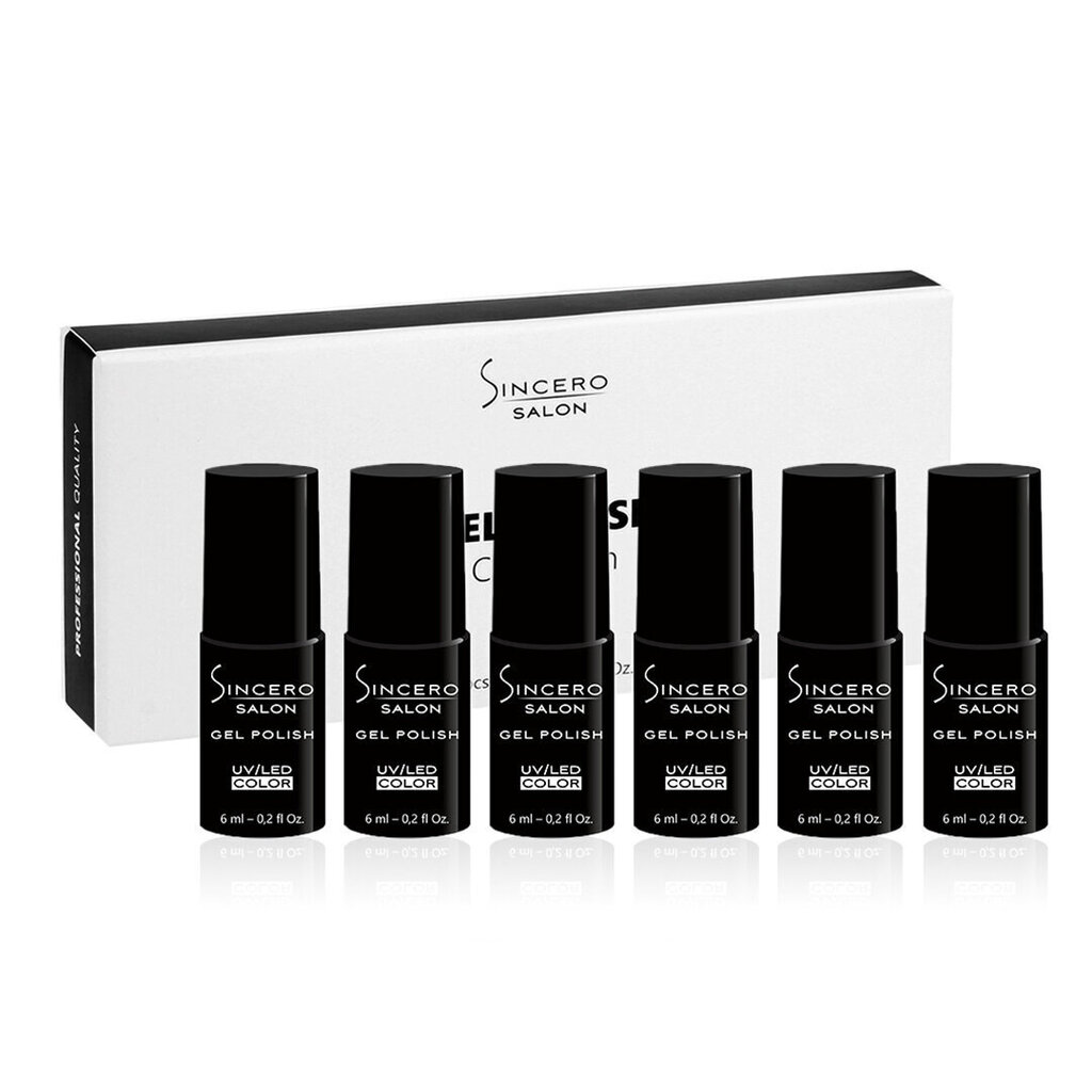 Gela nagu laku komplekts "Sincero Salon" CANDY RUSH, 6 pcs x 6 ml цена и информация | Nagu lakas, stiprinātāji | 220.lv