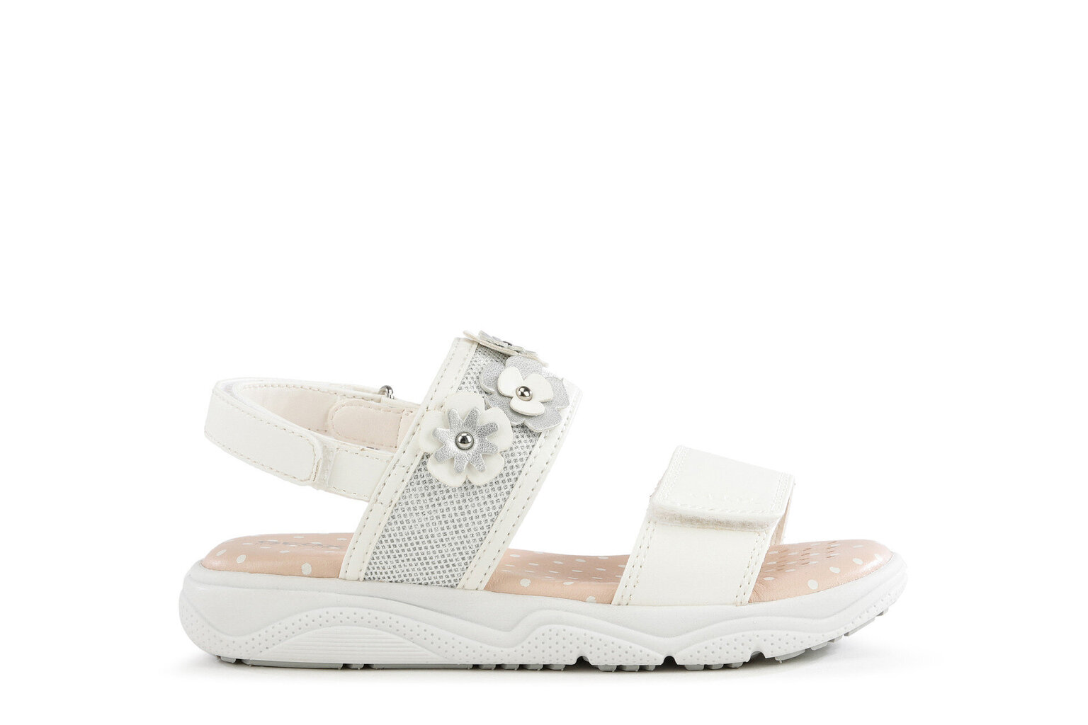 Geox bērnu sandales meitenēm SANDAL DEAPHNE GIR, baltas cena un informācija | Bērnu sandales | 220.lv