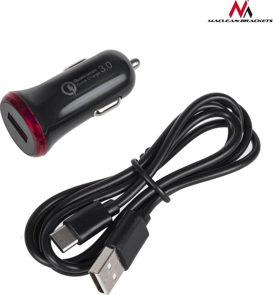 Maclean lādētājs, bezvadu, USB-C, QC 3.0, MC-805 cena un informācija | Auto turētāji | 220.lv