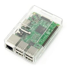 Raspberry Pi modeļa 3B+/3B/2B korpuss, caurspīdīgs ar GPIO piekļuvi цена и информация | Электроника с открытым кодом | 220.lv