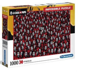 Puzle Clementoni La Casa de Papel Impossible 39527, 1000 d. cena un informācija | Puzles, 3D puzles | 220.lv