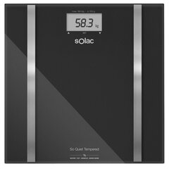 Digitālie vannas istabas svari Solac PD7636 Melns cena un informācija | Ķermeņa svari, bagāžas svari | 220.lv