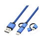 CoolBox, USB-A/Micro USB, USB-C, 1 m cena un informācija | Kabeļi un vadi | 220.lv