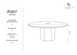Kafijas galdiņš Interieurs 86 Roger, 100 cm, balts cena un informācija | Žurnālgaldiņi | 220.lv