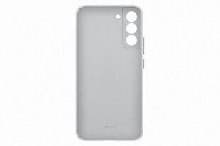 Leather Vāciņš piemērots Samsung Galaxy S22 Plus, Light Gray cena un informācija | Telefonu vāciņi, maciņi | 220.lv