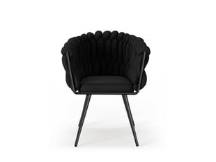 Krēsls Cosmopolitan Design Shirley, melns cena un informācija | Virtuves un ēdamistabas krēsli | 220.lv