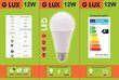 LED spuldzes G.LUX GR-LED-A60-12 W 3000K, 10 gab. cena un informācija | Spuldzes | 220.lv