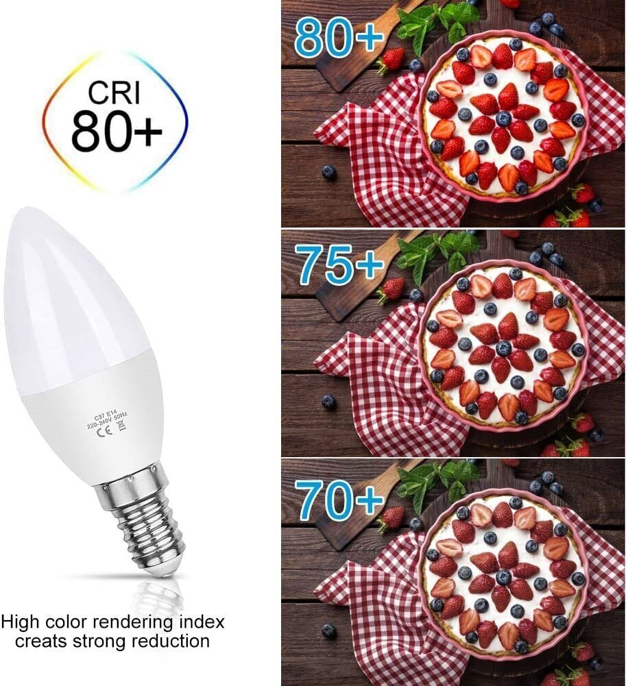 LED spuldzes G.LUX GR-LED-C37-6 W 3000K, 10 gab. cena un informācija | Spuldzes | 220.lv