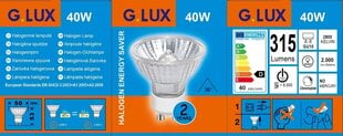 Галогенная лампочка G.LUX GU10, 40 Вт, в упаковке 10 шт. цена и информация | Лампочки | 220.lv