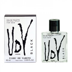 Tualetes ūdens Ulric De Varens Black EDT vīriešiem, 60 ml цена и информация | Мужские духи | 220.lv