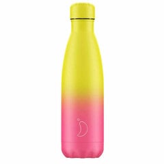 Termoss pudele Chilly's Bottle Gradient Neon 500ml cena un informācija | Termosi, termokrūzes | 220.lv