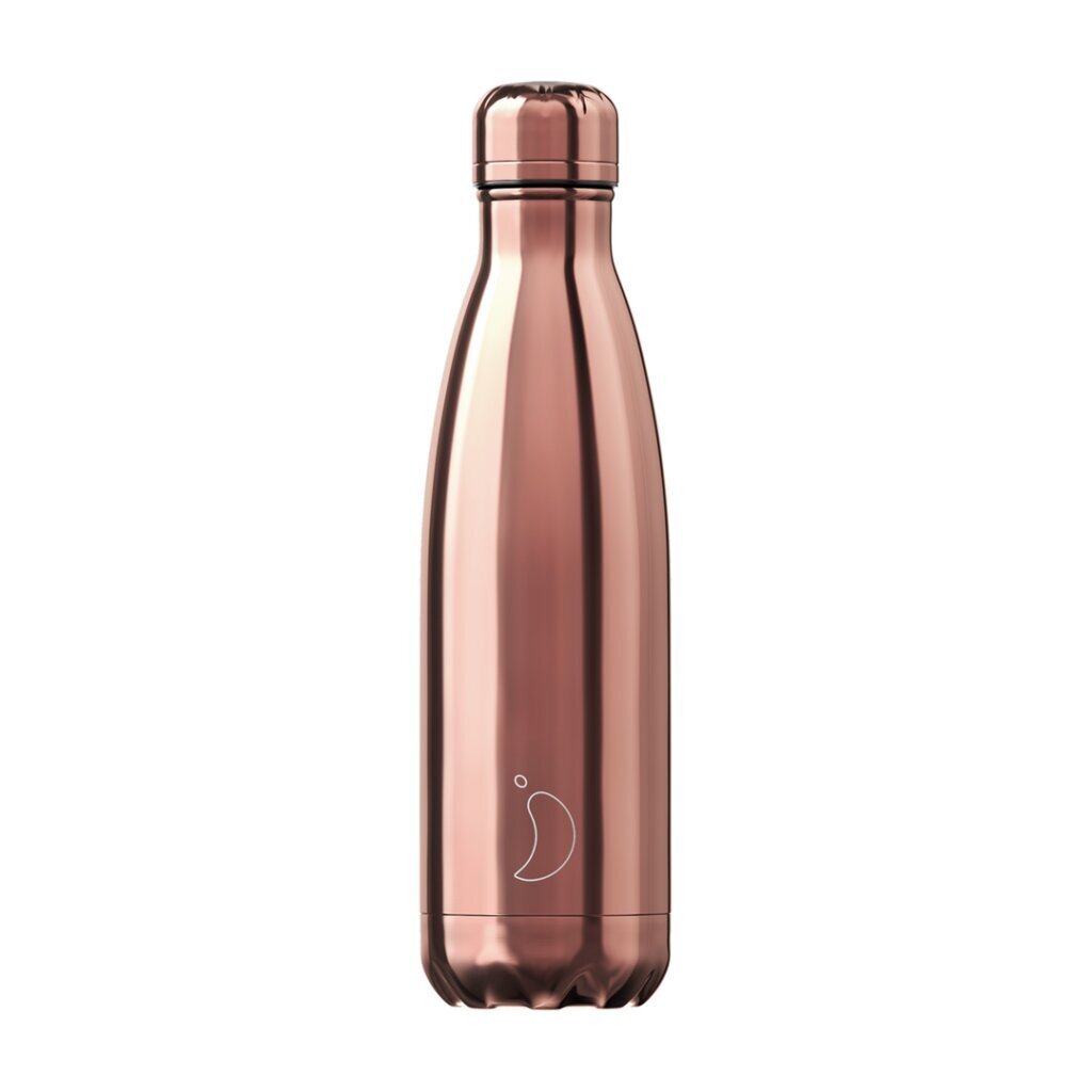 Termoss pudele Chilly's Bottle Chrome Rose Gold 500ml cena un informācija | Termosi, termokrūzes | 220.lv