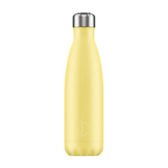 Termoss pudele Chilly's Bottle Pastel Yellow 500ml cena un informācija | Termosi, termokrūzes | 220.lv