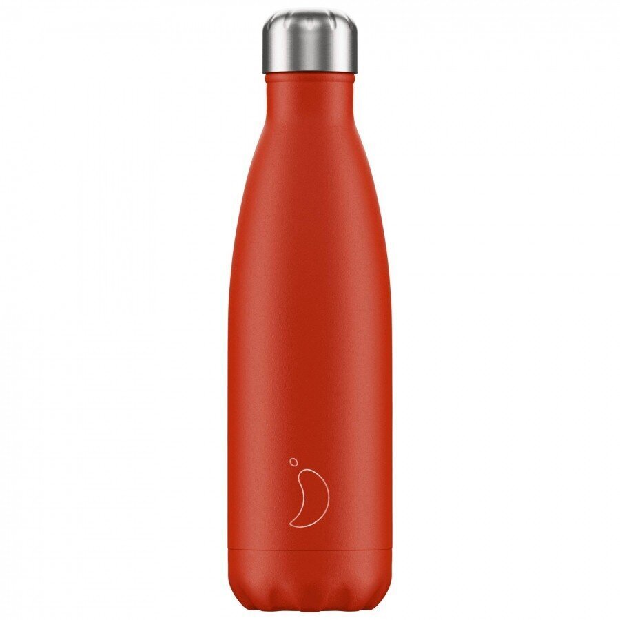 Termoss pudele Chilly's Bottle Neon Red 750ml cena un informācija | Termosi, termokrūzes | 220.lv